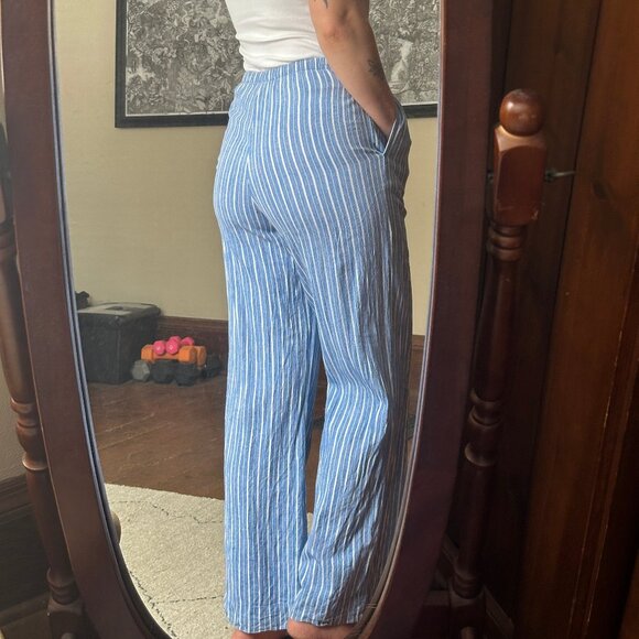 A New Day Striped Linen Pants - Picture 2 of 2